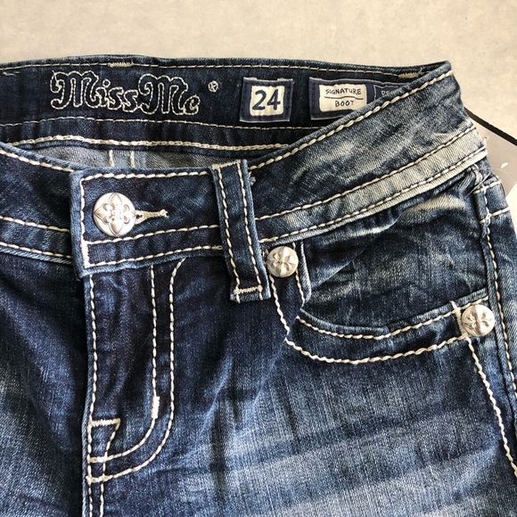 🆕⭐️ MISS ME Signature Bootcut Angel Wings • NWT - Picture 7 of 8